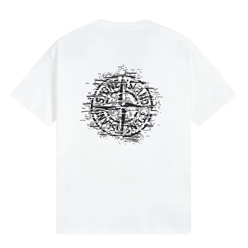 W663#P110💰 [Stone lsland/Stone Island mosaic logo printed short-sleeved T-shirt] ⚠️[Original creation with high control of details] - Made of 230 grams of combed cotton with 32-count double yarn, soft and comfortable to the touch, sweat-absorbent and breathable. - Simple and basic, versatile style, original quality, first choice for couples. - Made in a large factory, four needles and five threads on the shoulder, neatly routed, high quality workmanship. - Same style for men and women, very versatile One piece by hand, the details are clearly visible. Color: Black White Size: M L